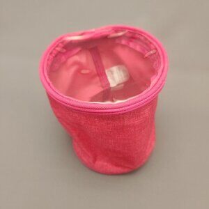 Thirty One Get Creative Cylinder case - NWOT - Pink Crosshatch